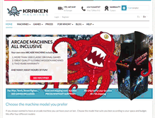 Tablet Screenshot of krakenmachines.com